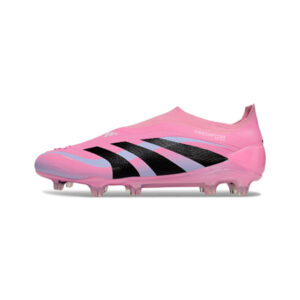 Adidas Predator 25 Elite Laceless Light Pink Firm Ground FG Football Boot