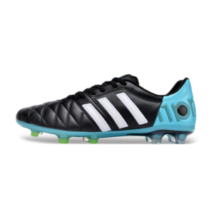 Adidas Adipure 11Pro Black and Light Blue Firm Ground FG Football Boot