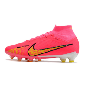 Nike Air Zoom Mercurial Superfly 9 Elite Pink and Yellow Artificial Ground AG Football Boot