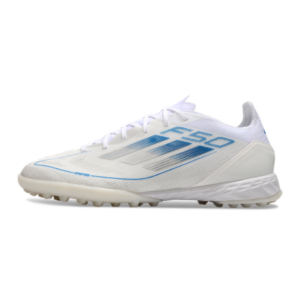 Adidas F50 Elite White and Blue Turf TF Football Boot