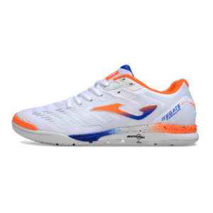 Joma Regate Rebound White Orange and Blue Indoor IC Football Boot