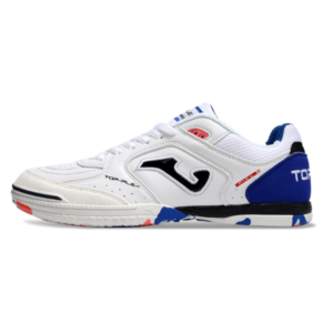 Joma Top Flex 24 IC White Blue and Red Indoor IC Football Boot