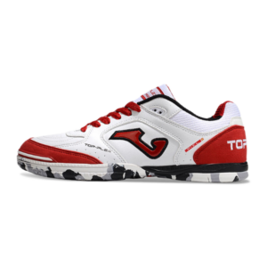 Joma Top Flex 24 IC White and Red Futsal IC Football Boot
