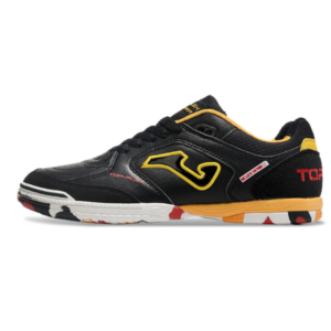 Joma Top Flex 24 Black and Yellow Indoor IC Football Boot