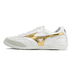 Mizuno Morelia Sala Japan White and Gold Indoor IC Football Boot