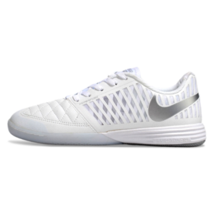 Nike Lunar Gato II White and Gray Indoor IC Football Boot