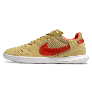 Nike Streetgato Beige and Red Indoor IC Football Boot