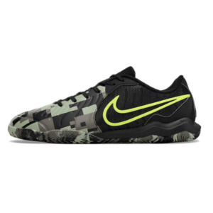 Nike Tiempo 10 Legend Academy Black and Green Camouflage Indoor IC Football Boot
