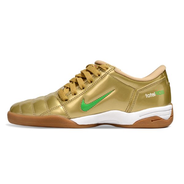 Nike Total 90 III Gold and Green Indoor IC Football Boot