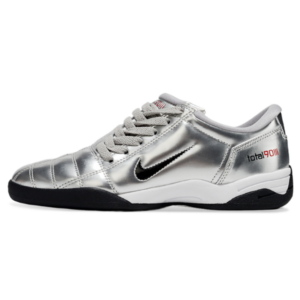 Nike Total 90 III Silver and Red Indoor IC Football Boot