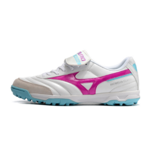 Mizuno Morelia TF White Pink and Blue Turf TF Football Boot