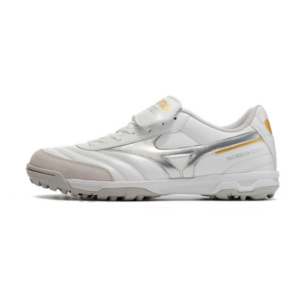 Mizuno Morelia Turf TF White and Silver Football Boot