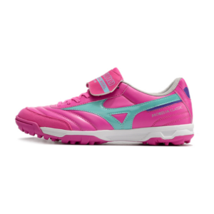 Mizuno Morelia Turf TF Pink and Light Blue Football Boot