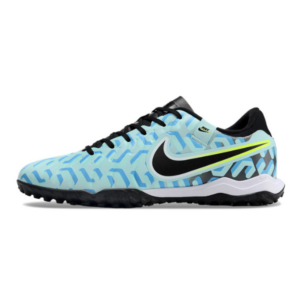 Nike Tiempo 10 Legend Academy Light Blue and Black Turf TF Football Boot