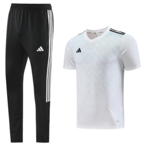 Adidas White Training Set T-Shirt and Pants
