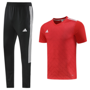Adidas Red Training Set T-Shirt and Pants