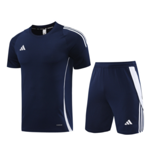 Adidas Dark Blue Training Set T-Shirt and Shorts