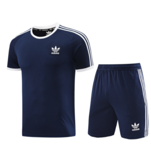 Adidas Dark Blue Training Set T-Shirt and Shorts