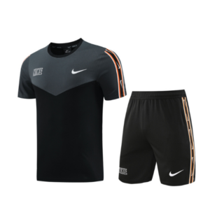 Nike Grey Black Training Set T-Shirt and Shorts
