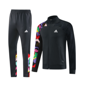 Adidas Black and Colorful Cold Set Jacket and Pants