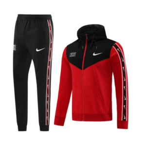 Nike Red and Black Cold Set Jacket and Pants