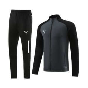 Puma Grey and Black Cold Set Jacket and Pants