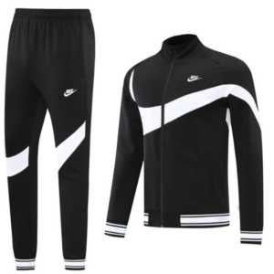 Nike Black and White Cold Set Jacket and Pants