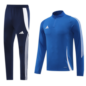 Adidas Blue Cold Set Quarter-Zip Top and Pants