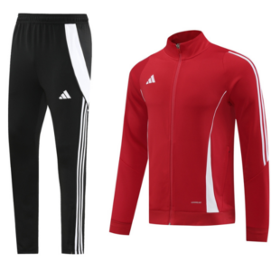 Adidas Red and Black Cold Set Jacket and Pants
