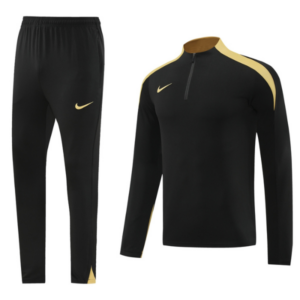 Nike Black and Yellow Cold Set Quarter-Zip Top and Pants