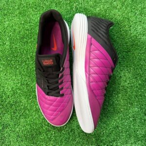 Nike Lunar Gato II Black and Purple Indoor IC Football Boot Size 44 Eur
