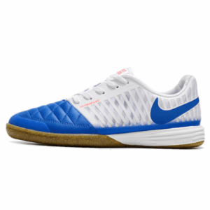 Nike Lunar Gato II IC White and Blue Indoor IC Football Boot
