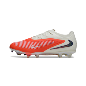 Nike Phantom 6 Elite White and Orange Firm Ground FG Kids Football Boot