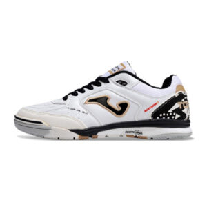 Joma Top Flex Rebound White and Black Indoor IC Football Boot