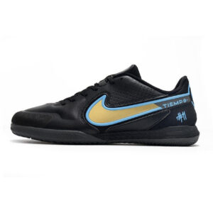 Nike Tiempo Legend 9 Elite Black Yellow and Blue Indoor IC Football Boot
