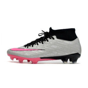 Nike Zoom Mercurial Superfly 9 Academy Gray and Pink Firm Ground FG Football Boot